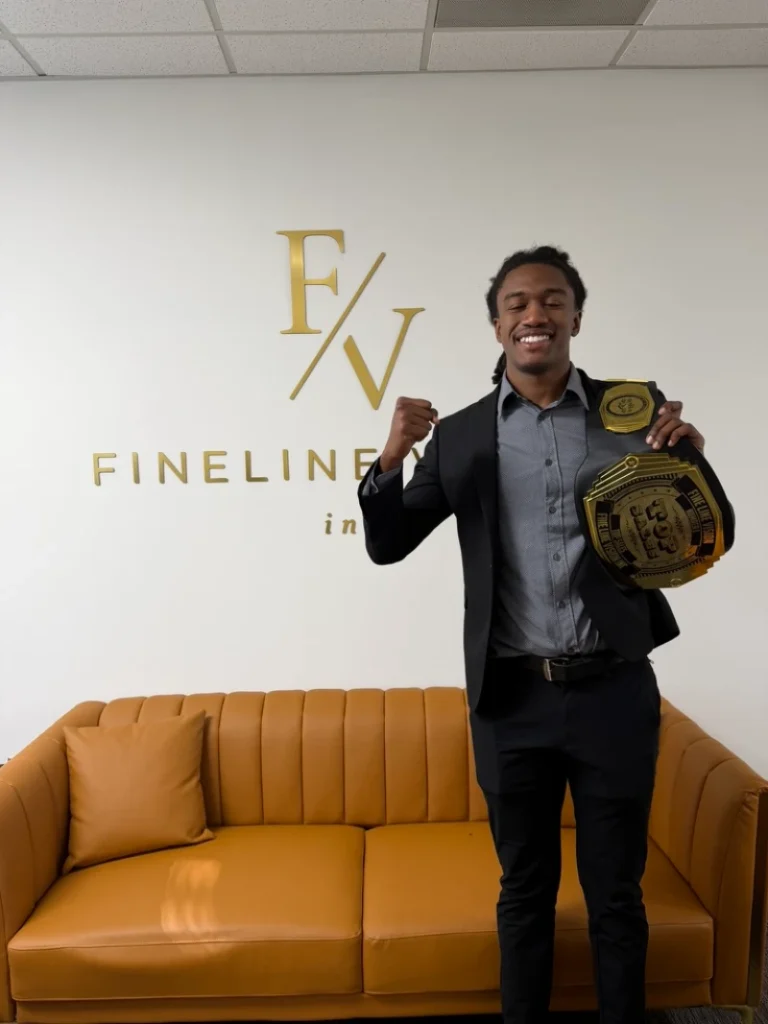 Fineline Vision employees participating in a team-building and sales training event