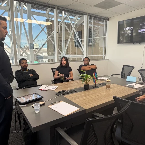 Team members attending a leadership development and business growth workshop